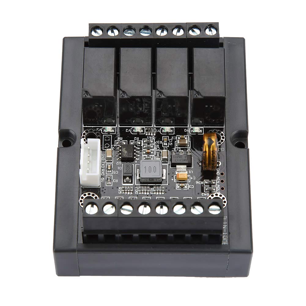 Relais Programmable CC 10-28v PLC, Panneau CC Fx1n-10mr, Carte De Commande Industrielle, Module De Retard avec Boîtier