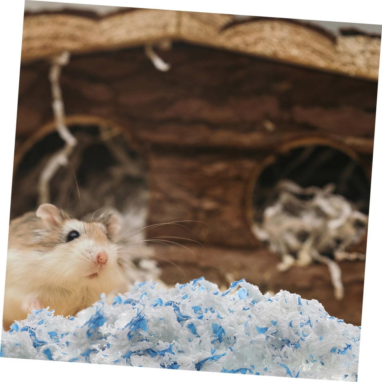 Hamster und Meerschweinchen Einstreu aus Papier, 2 Beutel | Kleintierkäfige, Niedrige Staubentwicklung, Saugfähig und Geruchsarm, Weiche Polsterung