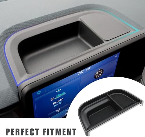 Miniatura 3 de Muslogy Bandeja organizadora de almacenamiento para salpicadero compatible con Ford Maverick 2024 2022-2023 e Hybrid XL XLT Lariat Accesorios