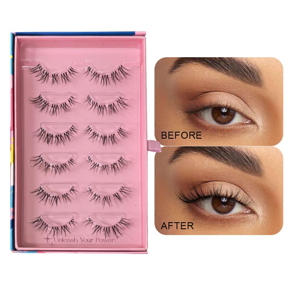 SY SHUYING False Eyelashes Fluffy Set, DT42Flirt, 1 pair (Pack of 1) - Image 2