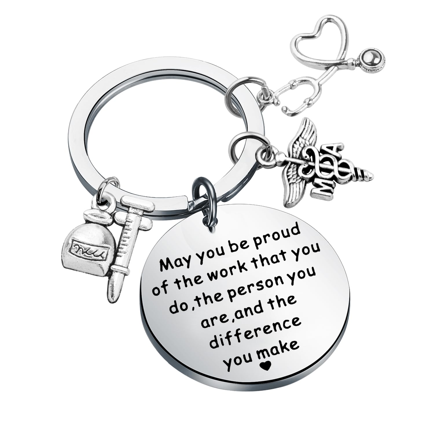 BAUNAMedical Assistant Gifts MA Graduation Keychain May You Be Proud Of The Work You Do Medical School Student Gift