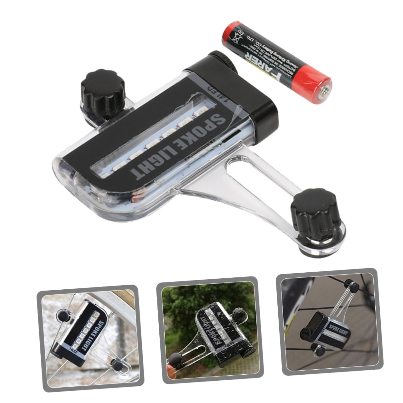 Toyvian Lumières décoratives de Roues moyeu éclairage de Roue de vélo élégant lumières de Roues de vélo Lampe pour Roue LED décor lumière de vélo Feux de vélo Plastique