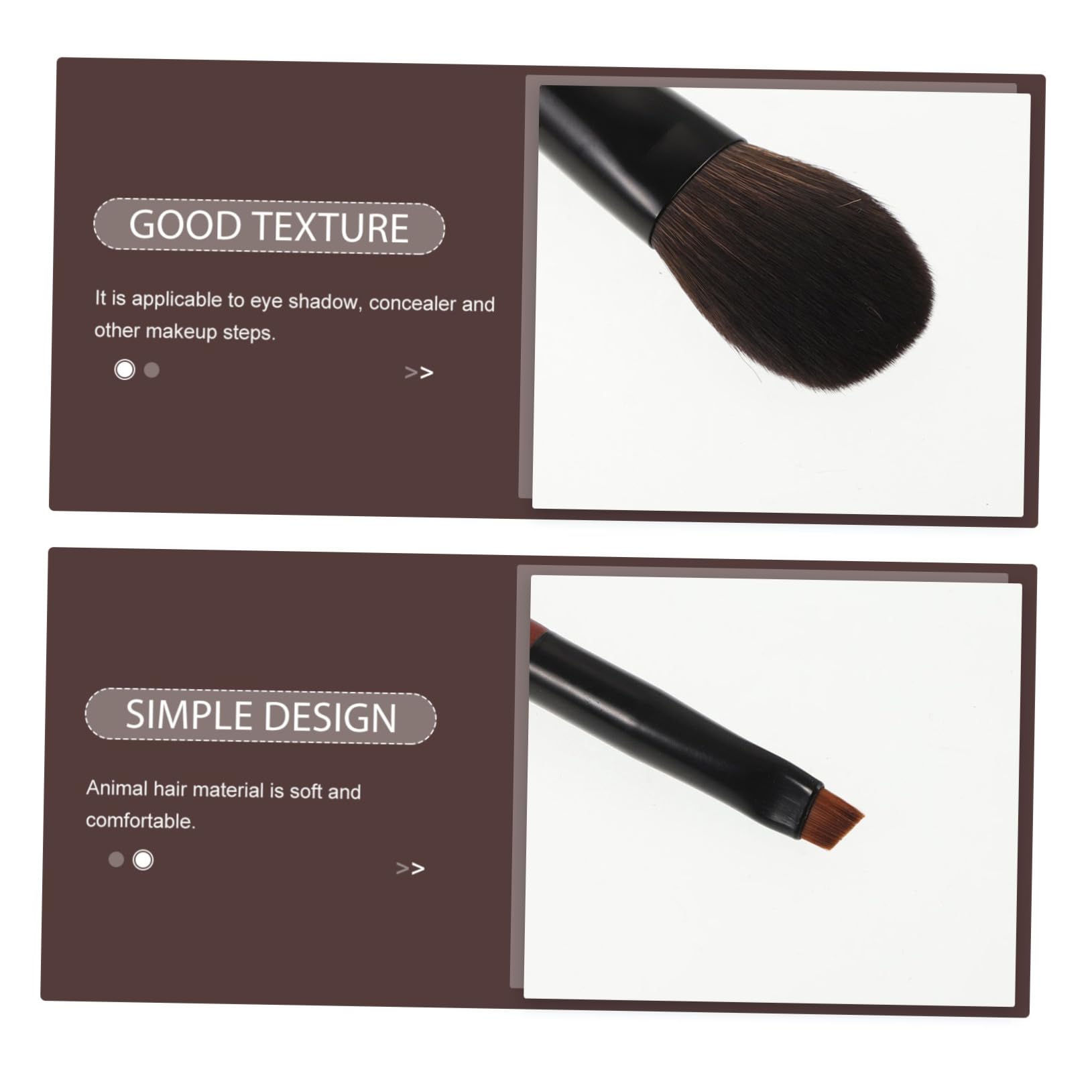 Kit Pennelli Per Pennello Per e Eyeliner Pennelli Per Cosmetici Viaggio Per Setole Morbide Per Applicazione Uniforme
