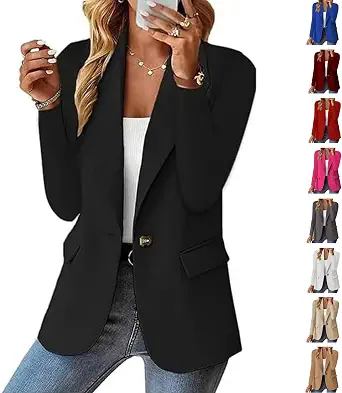 Blazers for Women Business Casual Oversized Dressy Work Office Lightweight Suit Jackets Fall Outfits 2026