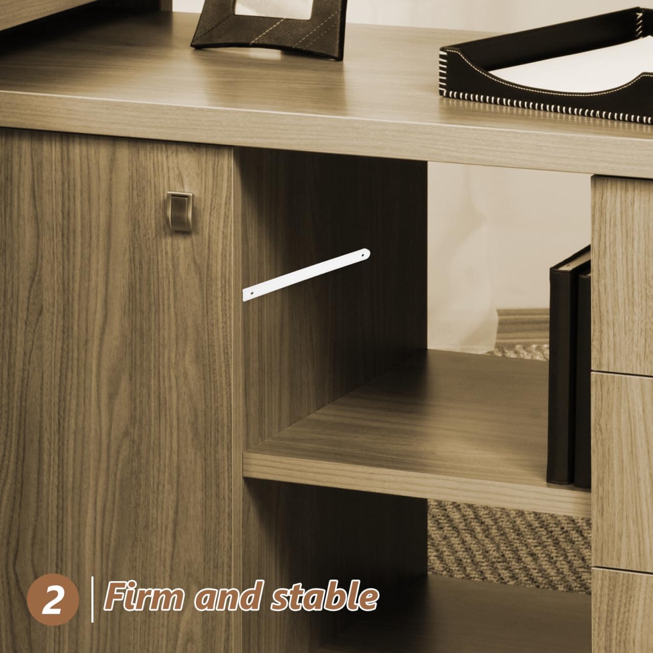 SOIMISS 4Pcs Drawer Runners, Plastic Cabinet Drawer Slides, for Cabinet Replacement Rails Side Mount - Image 4