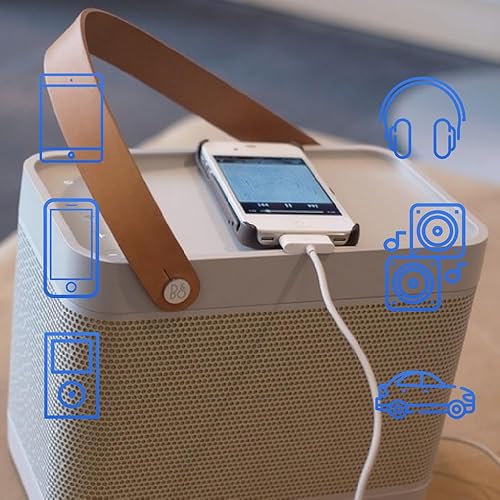 Miniatura 6 de LIONX 30 pines para TouchiPhone IP ad Dock a 0.138in Mini Jack Auxiliar Cable 7.9in Blanco