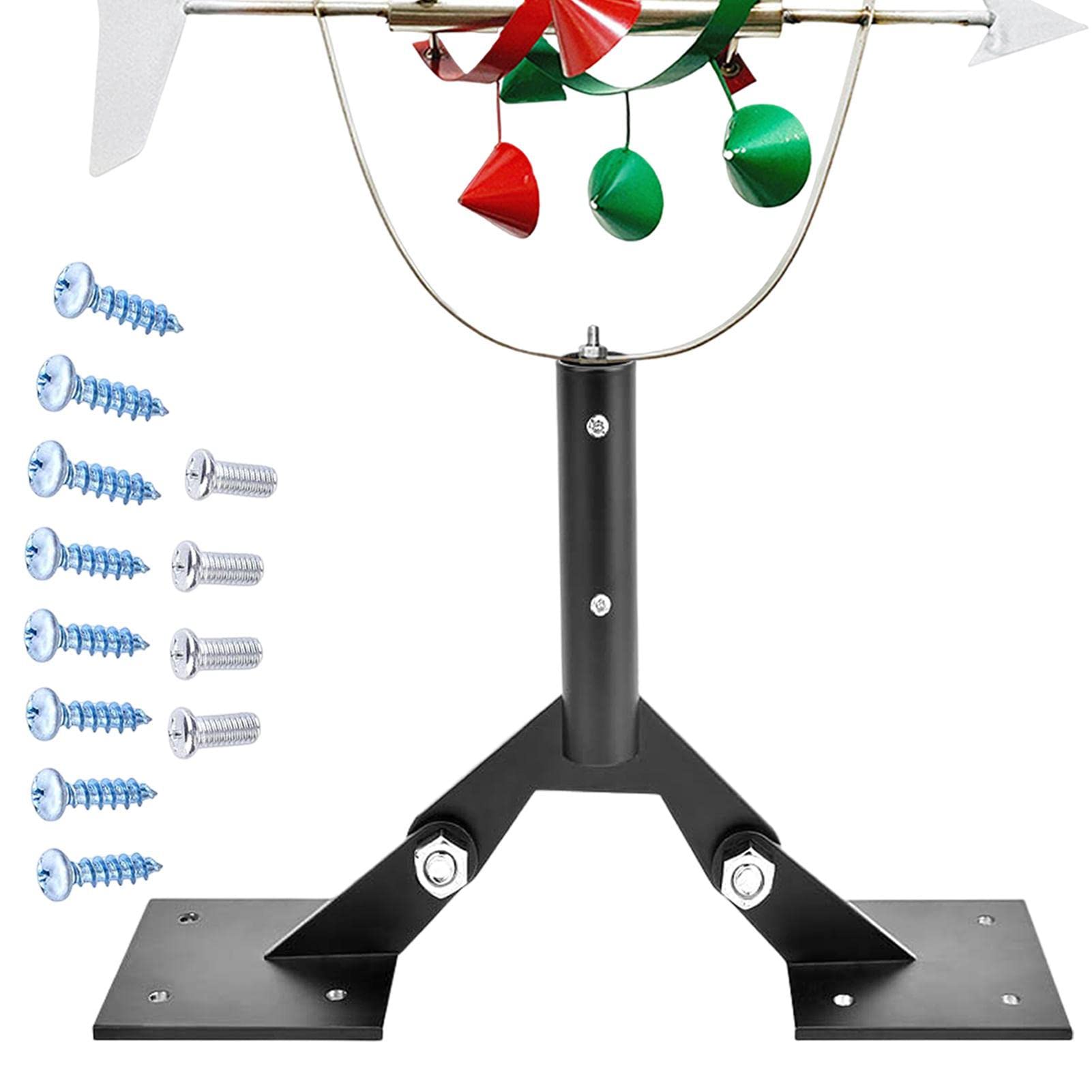 Garden Weathervane Steel Roof Mount with Hardware, Adjustable Weather Vanes Mount for Roofs, Weathervane Roof Mount, Thickened Steel Wind Vane Bracket, Wind Vane Roof Mount for Gardens, Lawns