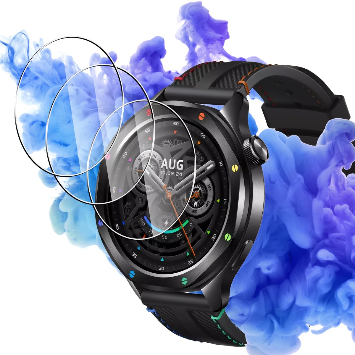 Amazon.co.jp: 対応 Xiaomi Watch S4 ガラスフィルム 3枚 保護フィルム 