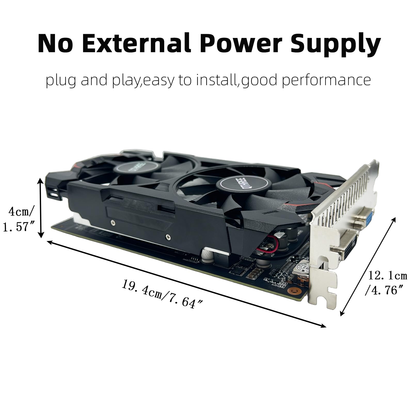 Amazon | QTHREE GeForce GTX 750 グラフィックスカード、4GB、GDDR5