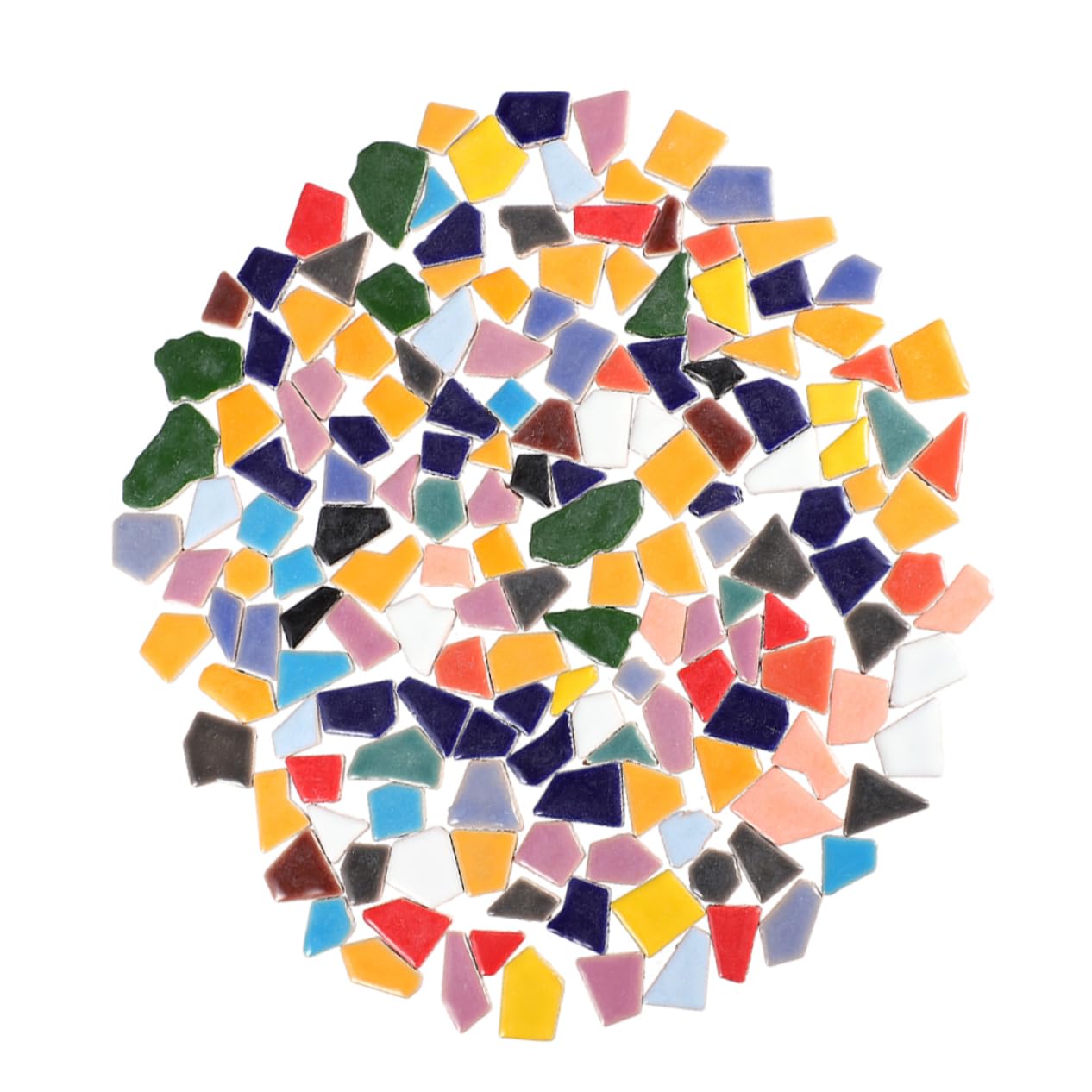 Pièces de mosaïque en céramique de formes irrégulières pour loisirs créatifs 400g