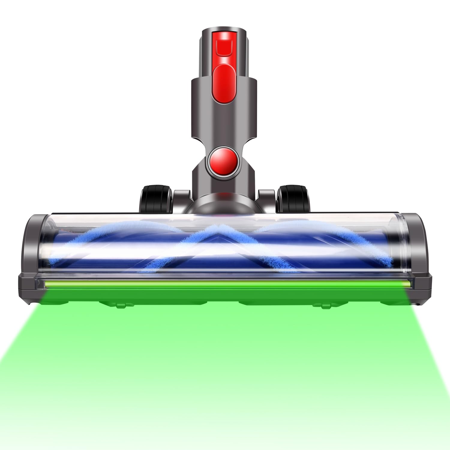 Cabezal de cepillo de repuesto compatible con Dyson V7 V8 V10 V11 V15 Gen5, cabezal de cepillo turbo con luz LED de gama completa, adecuado para suelos duros