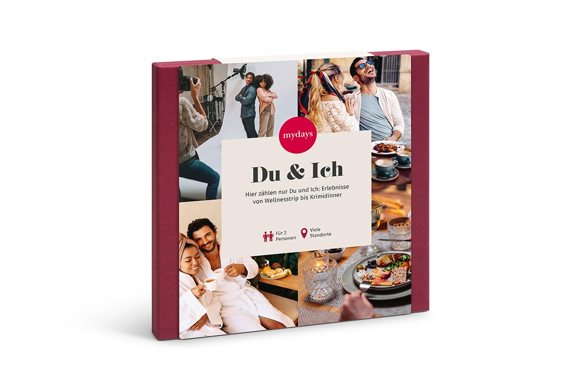 mydays Geschenkbox Du & Ich, für 2 Personen, freie Erlebnis-Auswahl an ca. 350 Orten