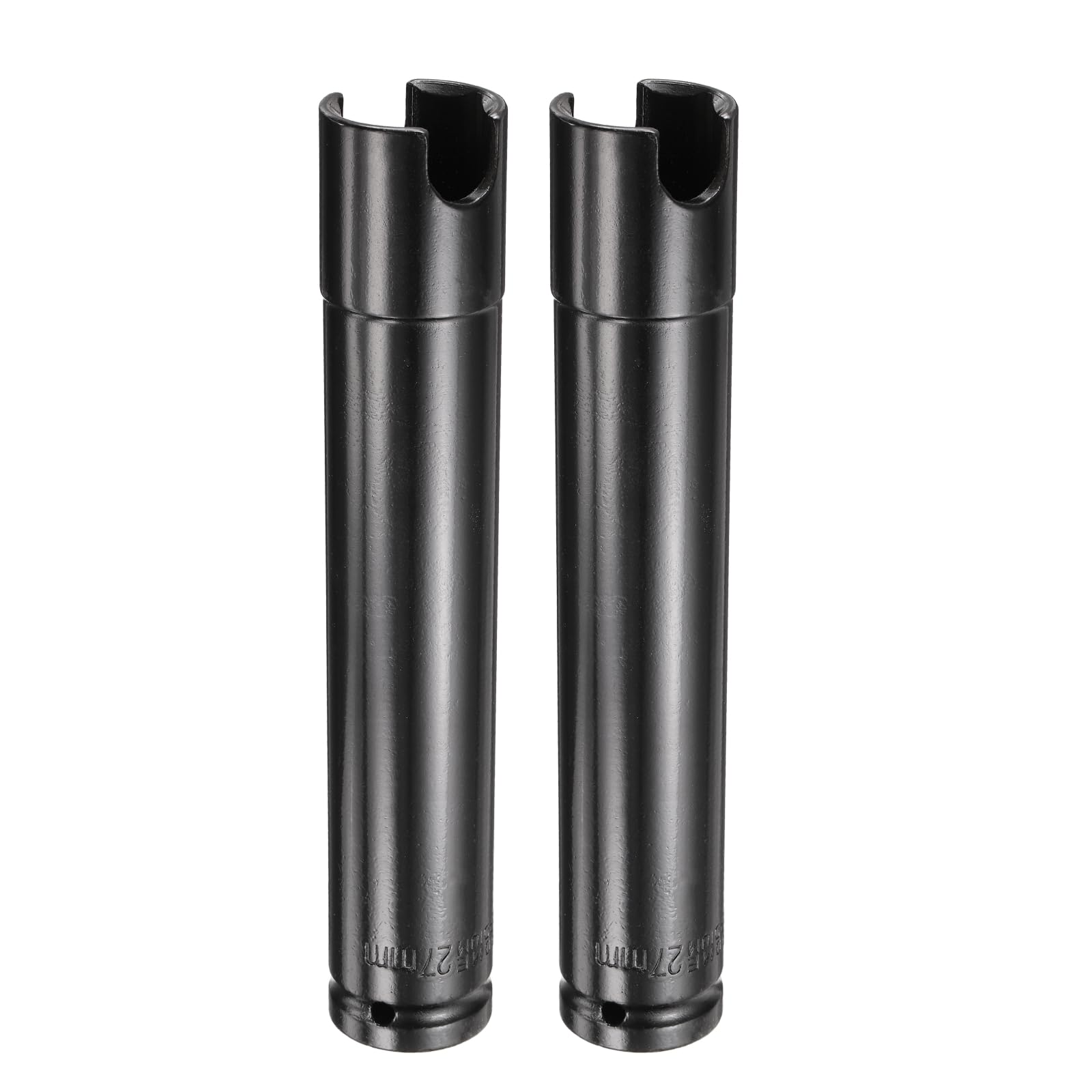 sourcing map 2pcs 6-Point Slotted Deep Impact Socket 27mm Metric Socket