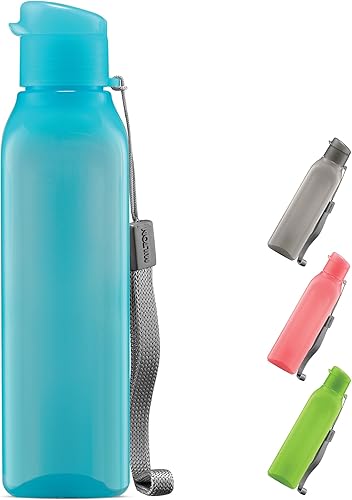 MILTON Botella de agua de viaje, 1 botella deportiva reutilizable con tapa de cierre fácil de abrir y cuello a prueba de fugas, botellas de agua de