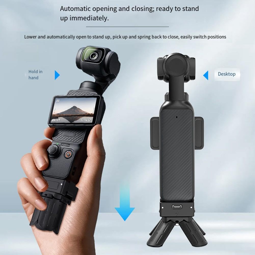 Placa base compacta de 5.5cm para DJI Pocket 3 Interfaz completa (negro)