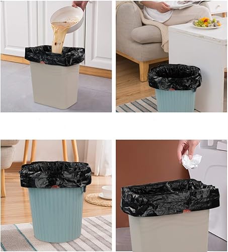 Miniatura 6 de Bolsas de basura negras con cordón de 1.5 galones