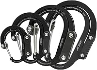 Vista 25 de GEAR AID HEROCLIP 360° Swivel Carabiner Gear Clip and Hook (Medium) for Camping, Backpack, Suitcases and Garage Organization