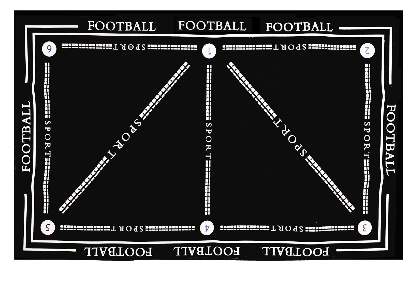 Soccer Training Mat Oversize for All Ages - No Slip Football Agility Equipment with Silent Shock Absorption 31.4 * 47.2inch Durable Practice Mat for Youth & Adults to Improve Ball Control & Footwork