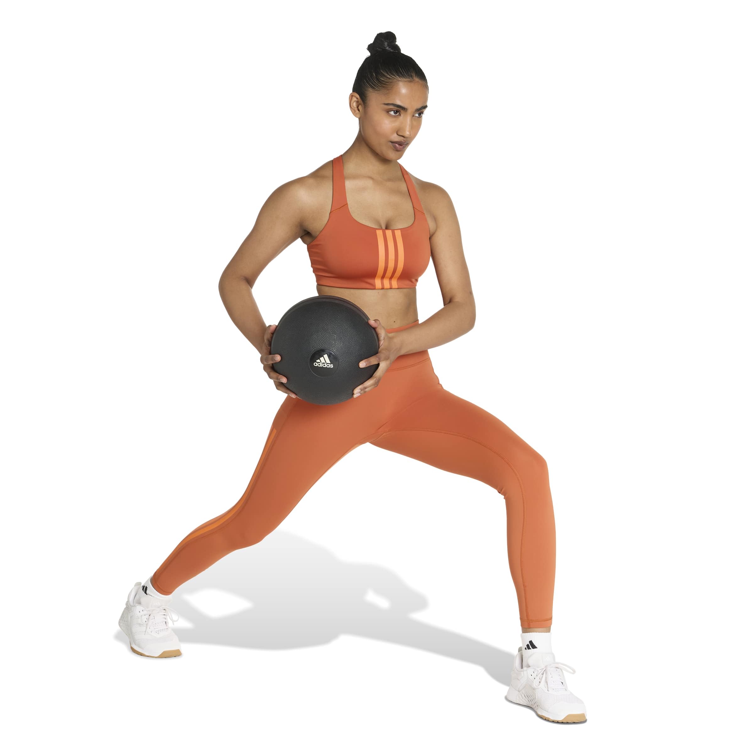 adidas Damen Optime Workout 3-Stripes Medium Support Bra Sport-BH (1er Pack)