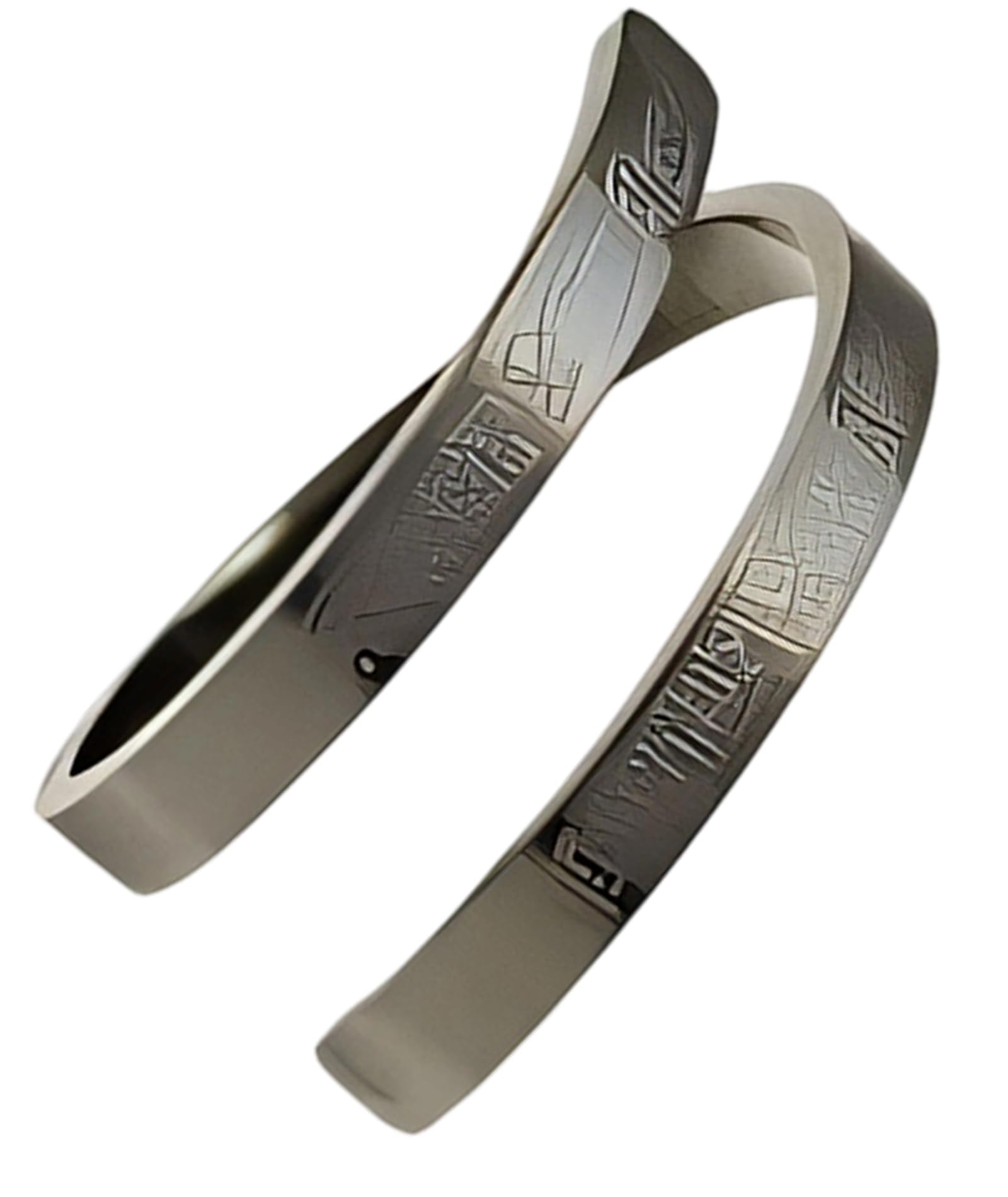 Islamic Ring for Men, Adjustable Black Ring for Everyday Wear and Formal Occasions, Sleek Design and Comfortable Fit for All Hand Sizes, Stainless Steel Designe Amulet Opened Cuff Fashion Adjustable-image-21