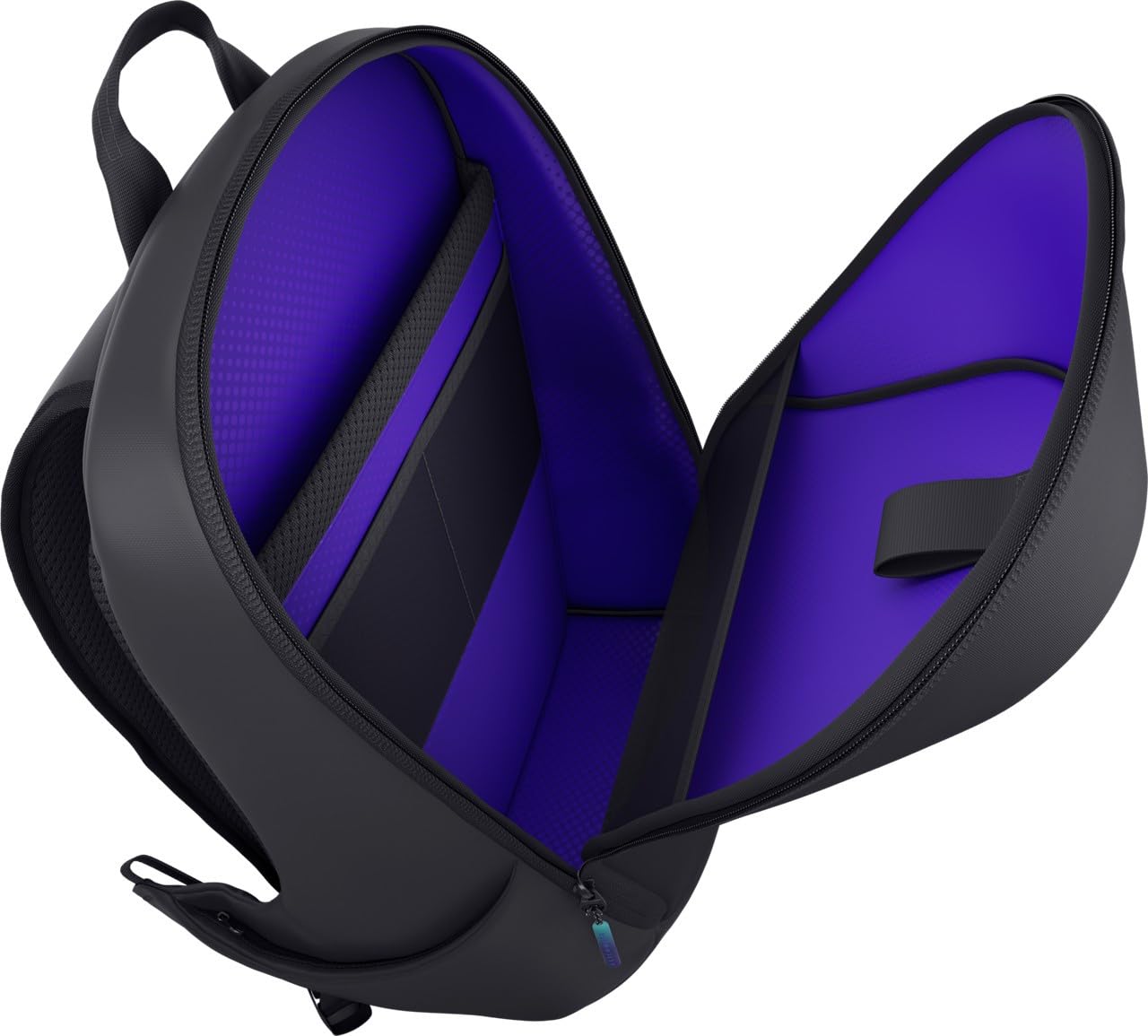 Alienware 18" Zaino gaming per laptop AW7825P, 28L, Resistente agli urti | Rete traspirante, Organizer magnetici, Logo riflettente iridescente, Nero, Pronto a tornei