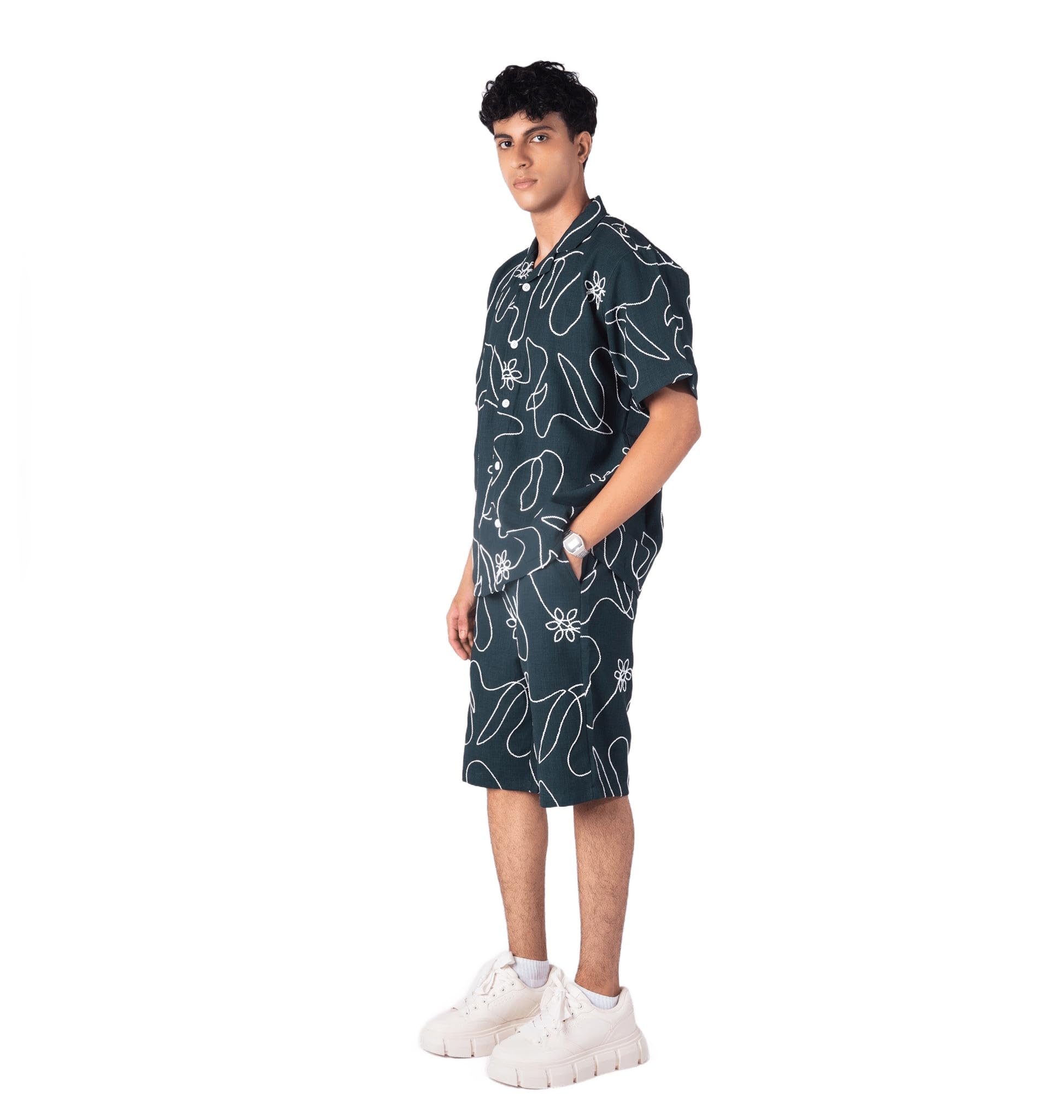 hophead OLIVE GREEN EMBROIDERED CO-ORD SET| Comfortable & Stylish Clothing | Soft Fabric | Breathable Fit-picture-53