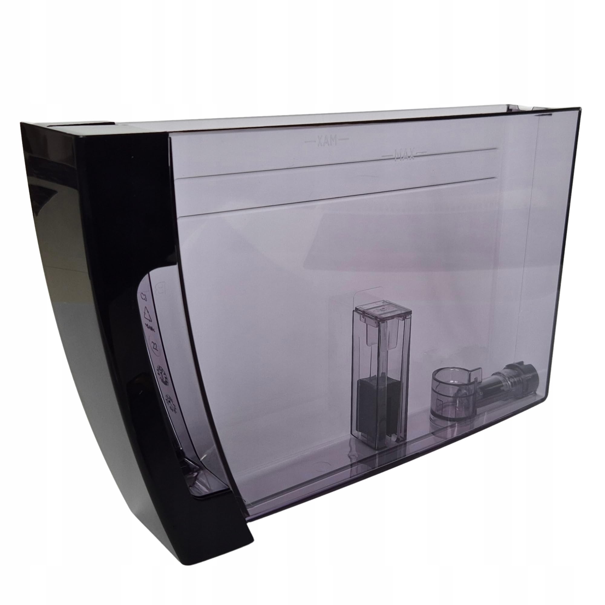 Depósito de agua completo, recipiente de agua con asa – compatible con DeLonghi Dinamica, Magnifica, Intensa de máquina de café automática