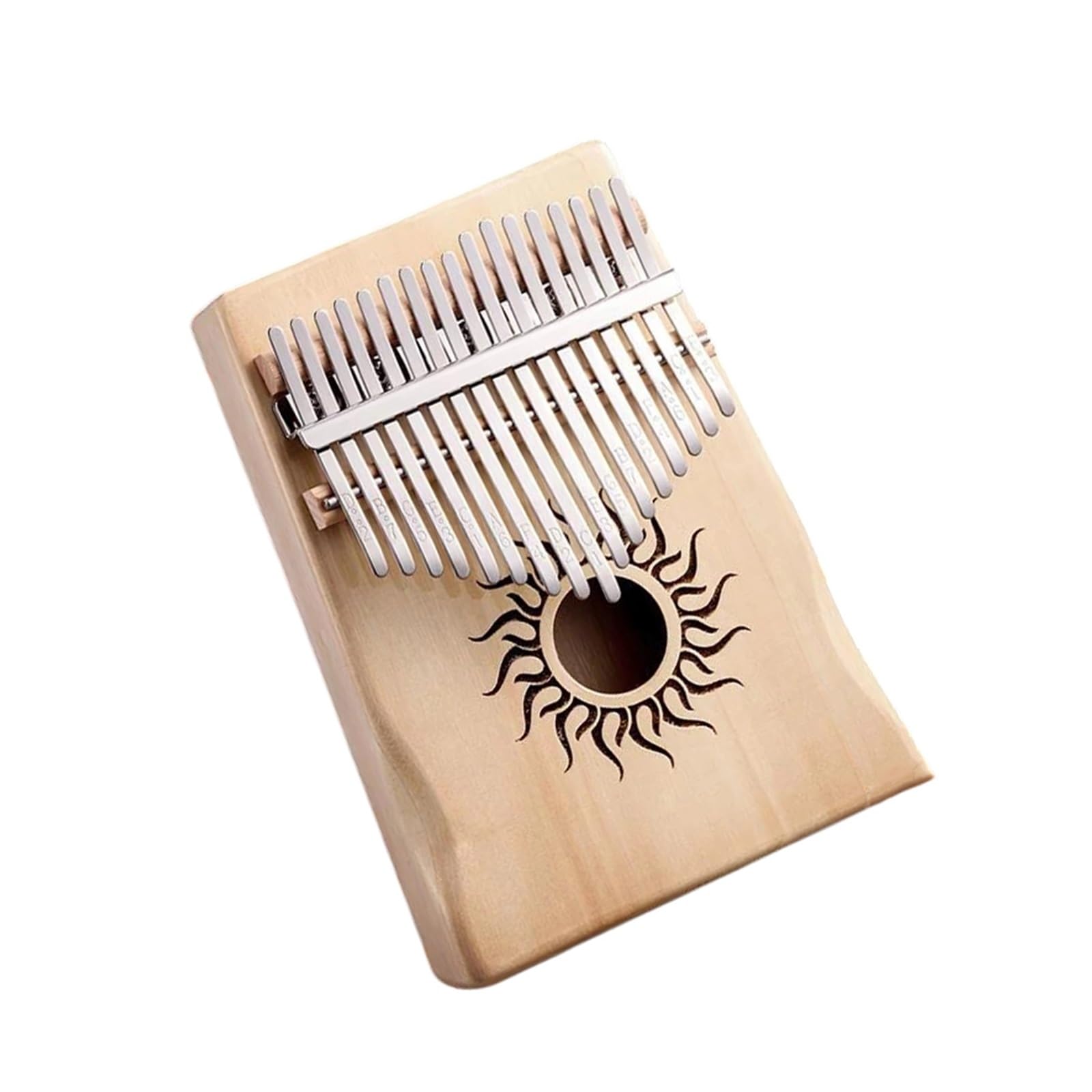 Juego De Kalimba De 17 Teclas Para Piano De Pulgar Para Principiantes Instrumentos Musicales Kalimba(White)