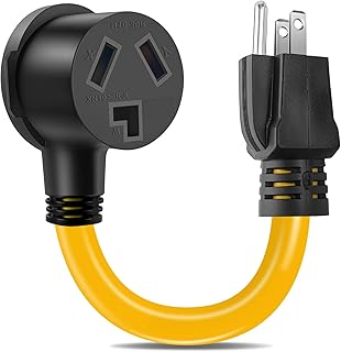 Dryer Adapter Cord,NEMA 5-15P Male to 10-30R Female Power...