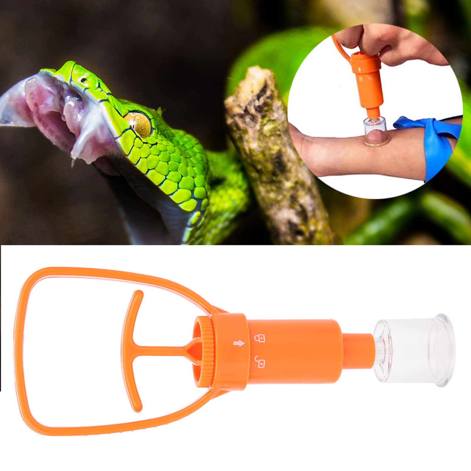 Kit, Pratico complemento allo Extractor Pomp, Kit di estrattori di Veleno da Campeggio per morsi di Serpente, api, vespe e zanzare