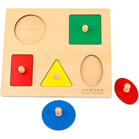 Amazon F Fityle はめこみ おもちゃ 木製パズル 型合わせ 型はめ 形合わせ ジグソーパズル ボードゲーム 親子ゲーム 木製パズル おもちゃ