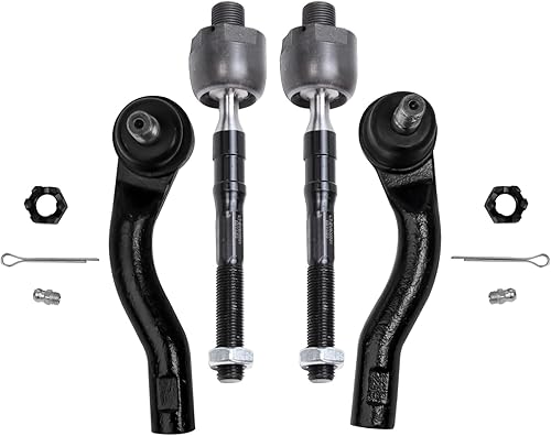 Miniatura 33 de Detroit Axle - Barras de acoplamiento delanteras 4WD para Dodge Dakota 2000-2004 Durango 2000-2003 2 extremos de barra de acoplamiento internos 2