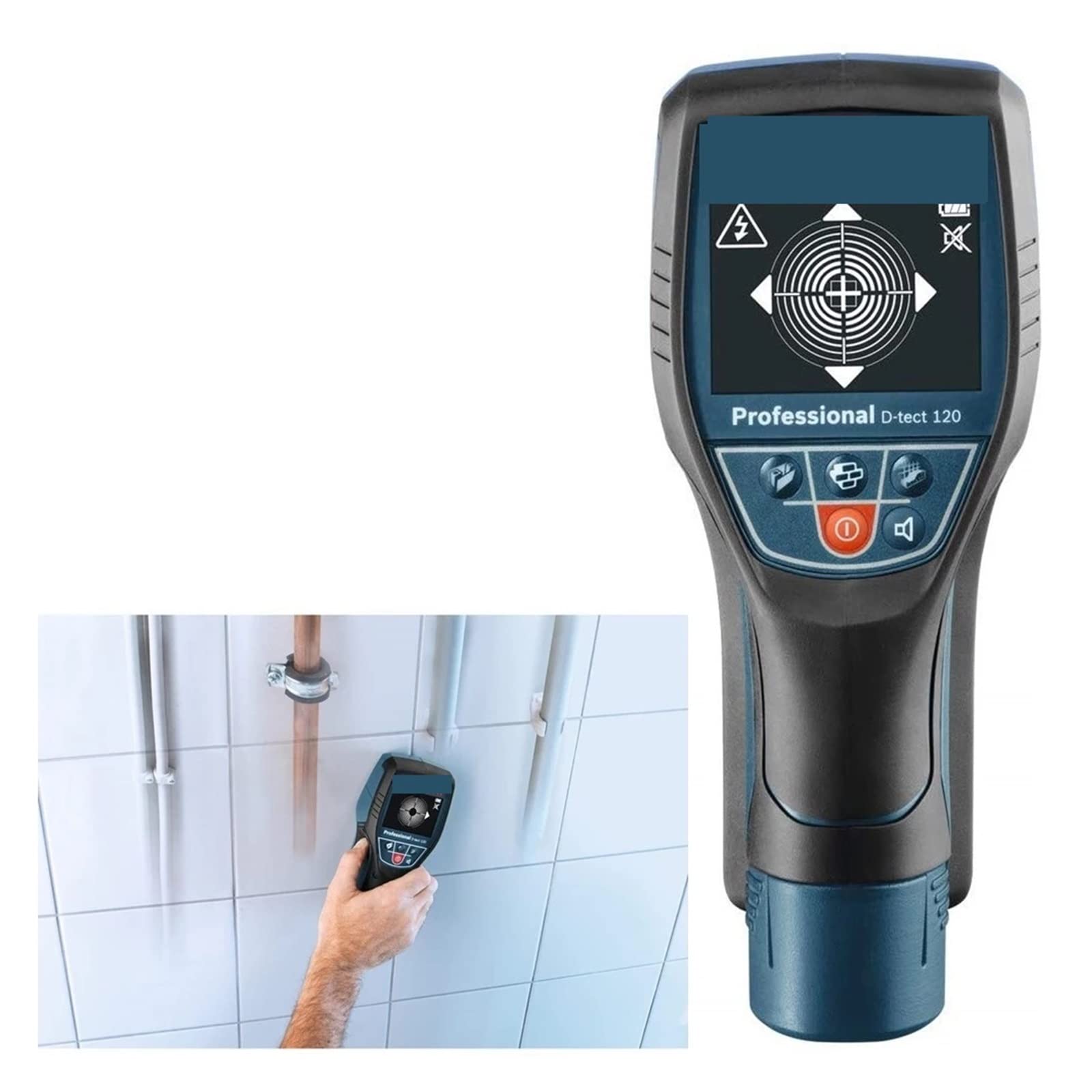 Detector de Pared, Escáner Profesional Digital Wall Floor Panel Detector Stud Finder Metal Madera Tubería De Agua Cable Eléctrico Alambre