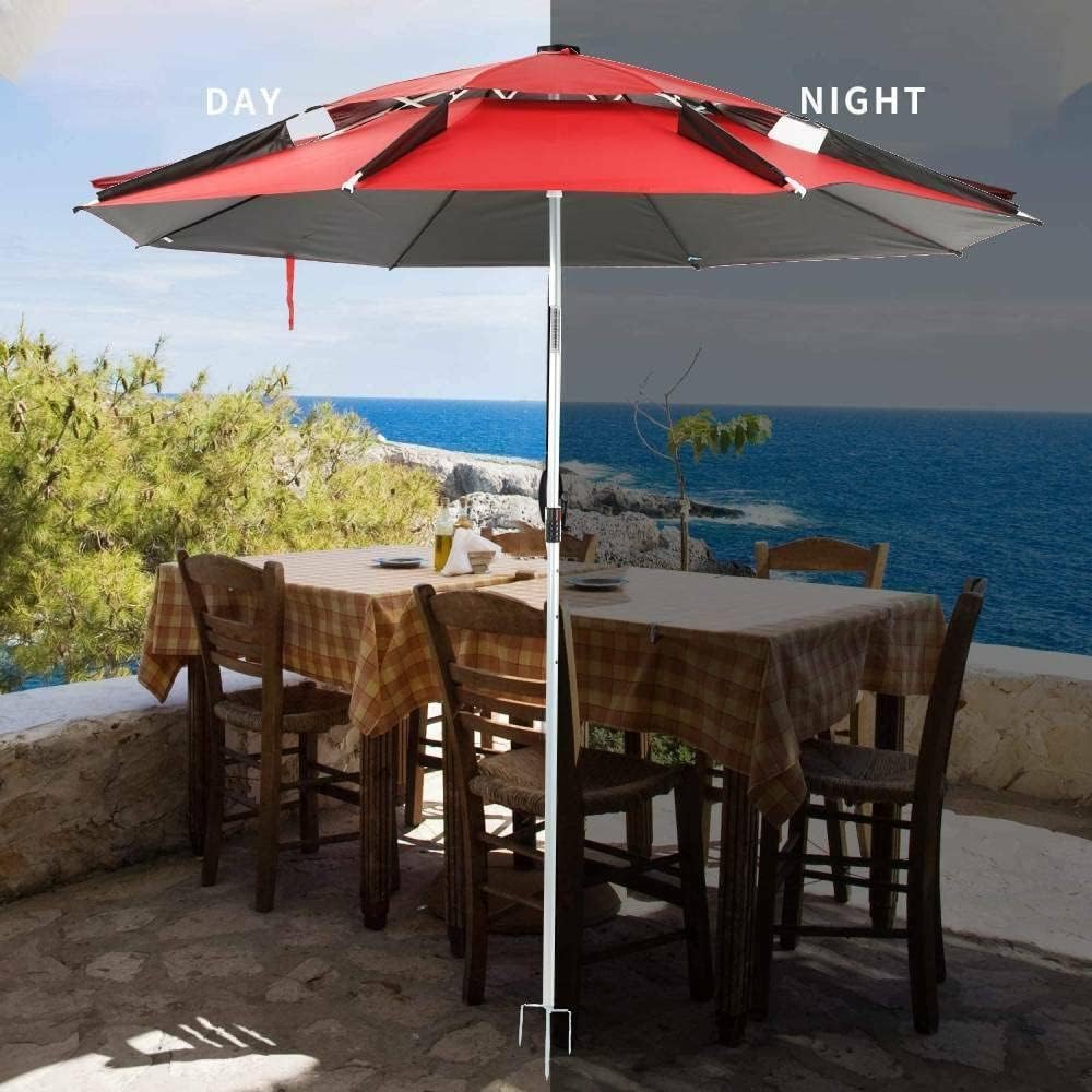 Outdoor Patio Umbrella Garden Sun Shade Parasol Umbrella Rotating Umbrella 2M Patio Umbrella Patio Umbrella,