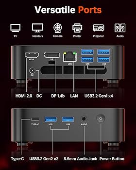 ミニPC Kron Mini K1 ACEMAGIC ACEMAGIC Kron Mini K1 Mini PC, AMD Ryzen 5 7430U (6C/12T