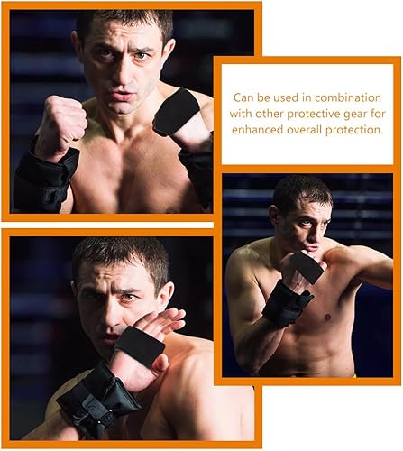 Miniatura 5 de BESPORTBLE Protectores de nudillos de gel para boxeo, kickboxing, 2 pares de almohadillas de gel para protección de dedos debajo de las manos para