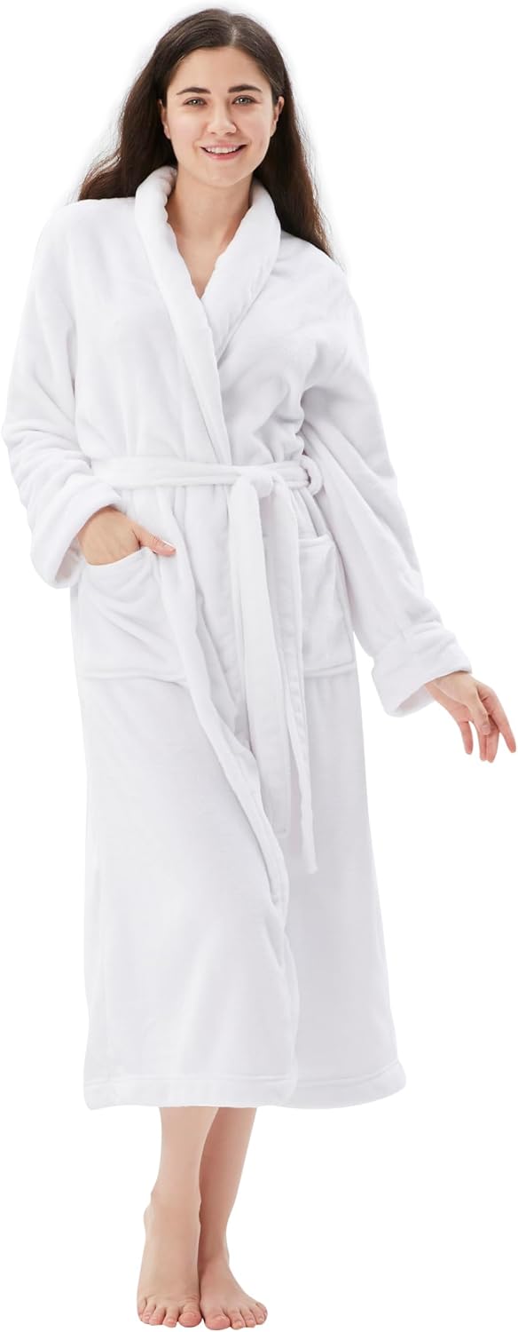 COOVA Premium Robe for Women – Plush Soft Robe, Fluffy, Warm, Long Fleece Bathrobe