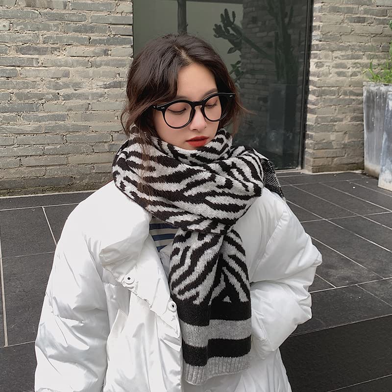 Bufanda Chal Bufanda de invierno cálido leopardo impresión mujer bufanda suave espesar todos los partidos bufanda bufandas envolver chal Suave y Cálida