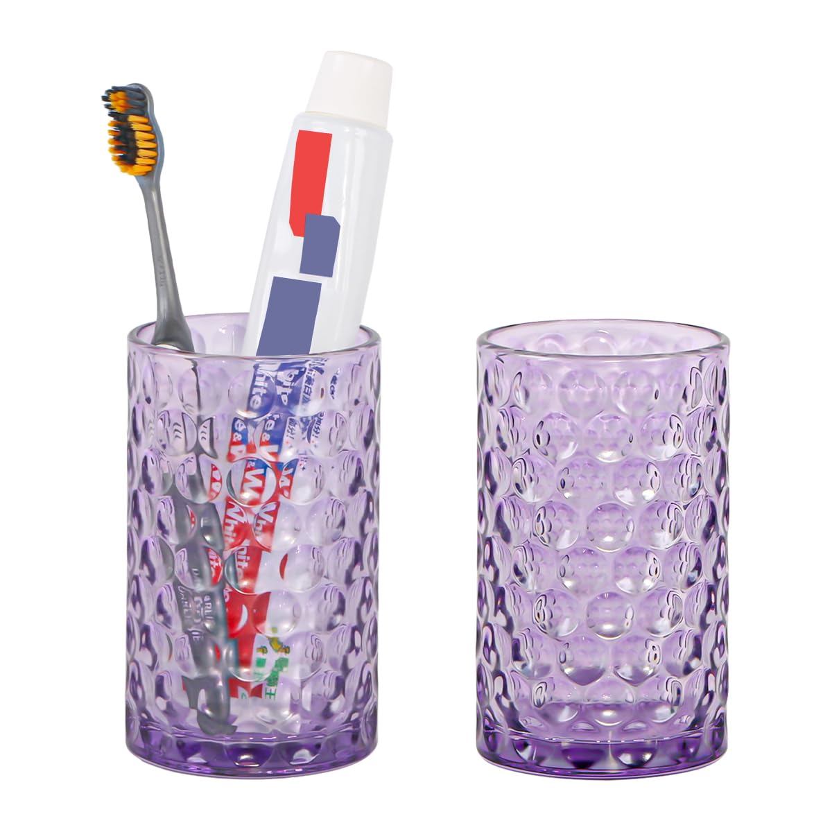 Porte-brosse à dents en verre 355 ml, accessoire de salle de bain haut de gamme
