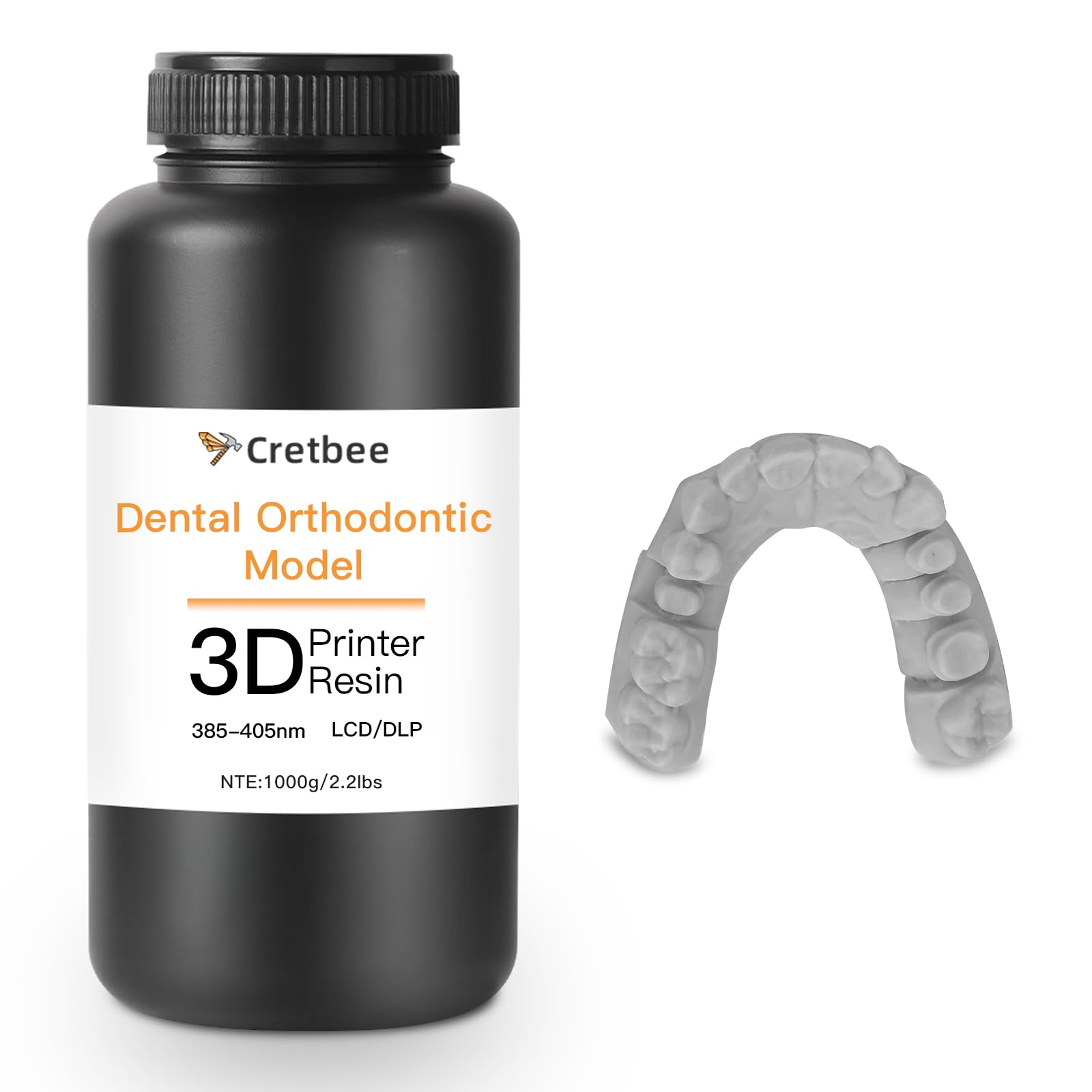 Model odbudowy implantów, żywica do drukarki 3D, wysoka dokładność i niski skurcz, gładka powierzchnia, wysoka stabilność, szybkie utwardzanie, do modeli ortodontycznych (jasnoszary)