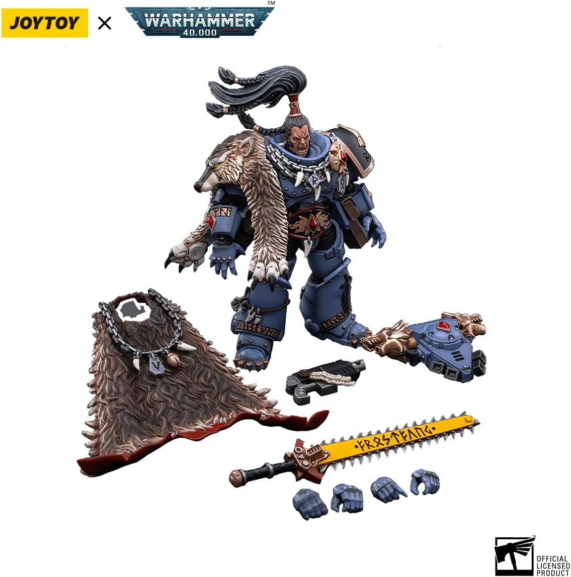 Joytoy Warhammer 40K Mecha 1/18 Action Figures Joytoy Figure Model Space Wolves Ragnar Blackmane