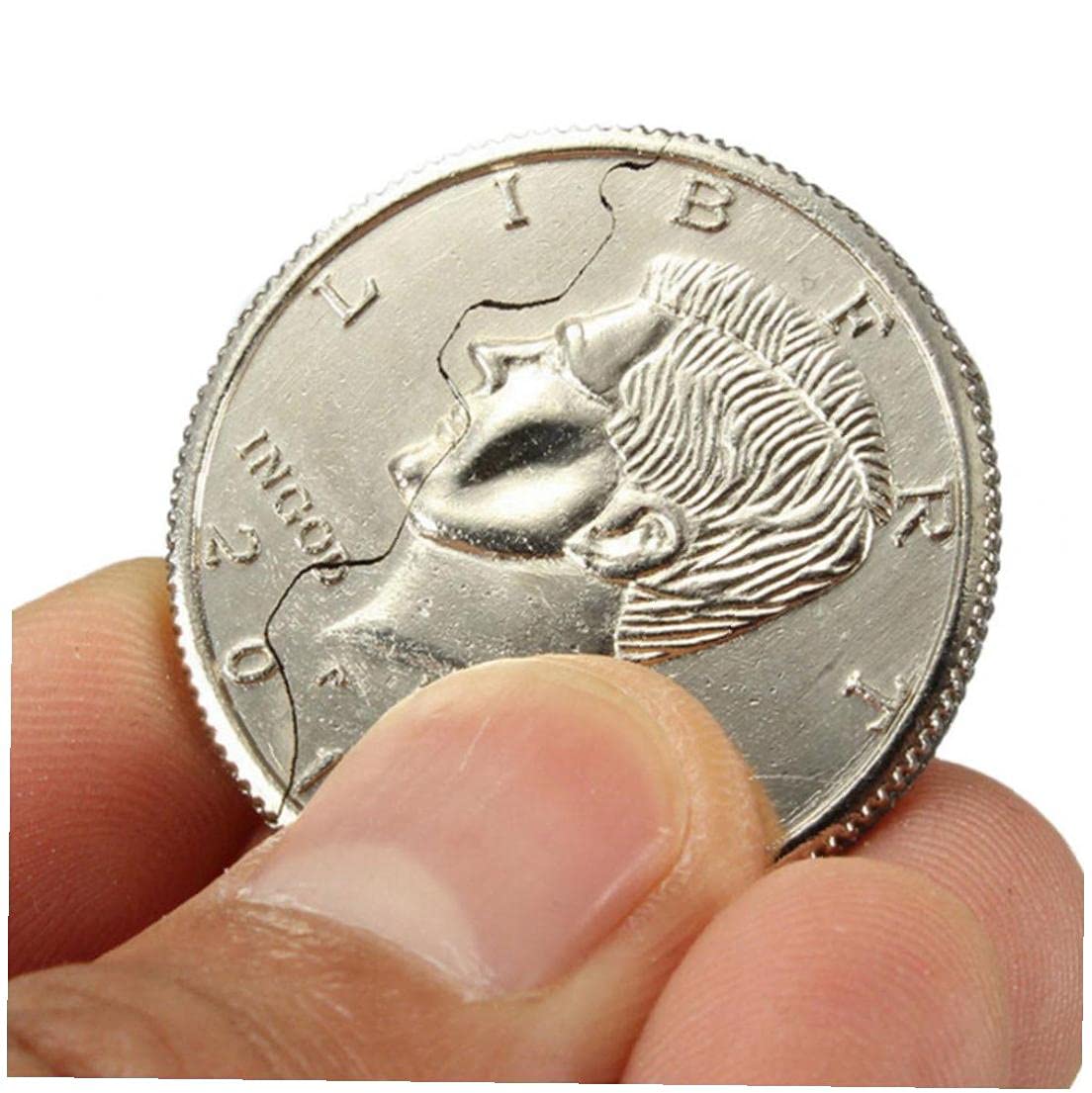 Froiny Flipper Coin Half Dollar Coin Magic Tricks Props Magic Illusions