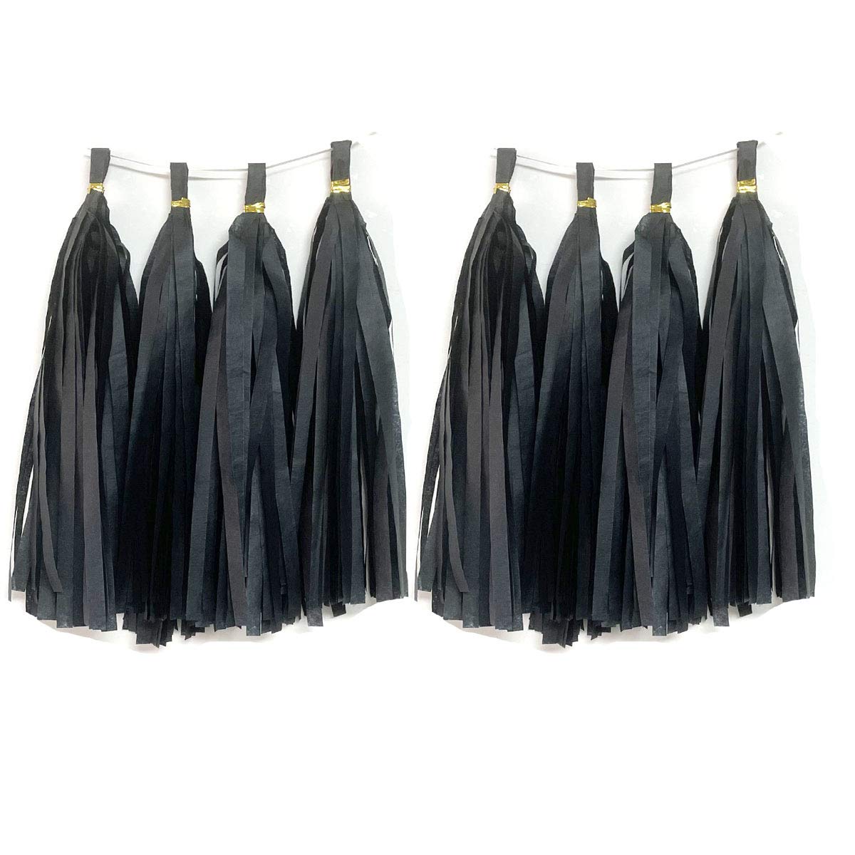 Photo 1 of 4 PACK
Tissue Paper Tassels Paper Tassels Garland Banner Table Decor Party Tassels Banner Wedding Birthday Baby Shower Nursey Party Decorations Supplies (20, Black) 20 Black
