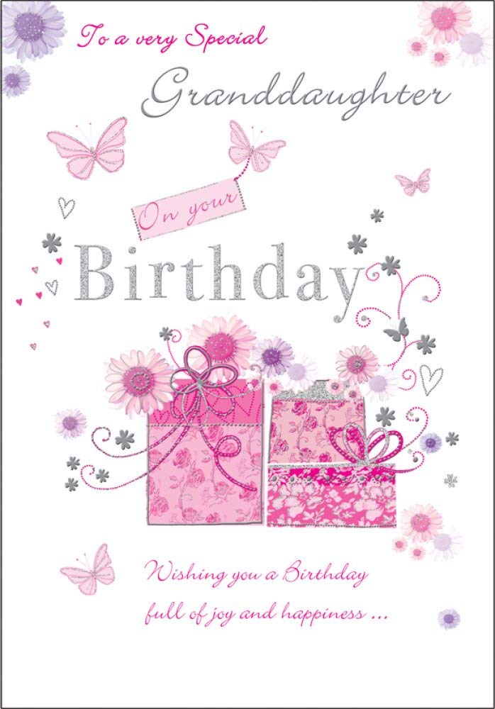 Piccadilly Greetings Birthday Card Granddaughter - 9 x 6 inches