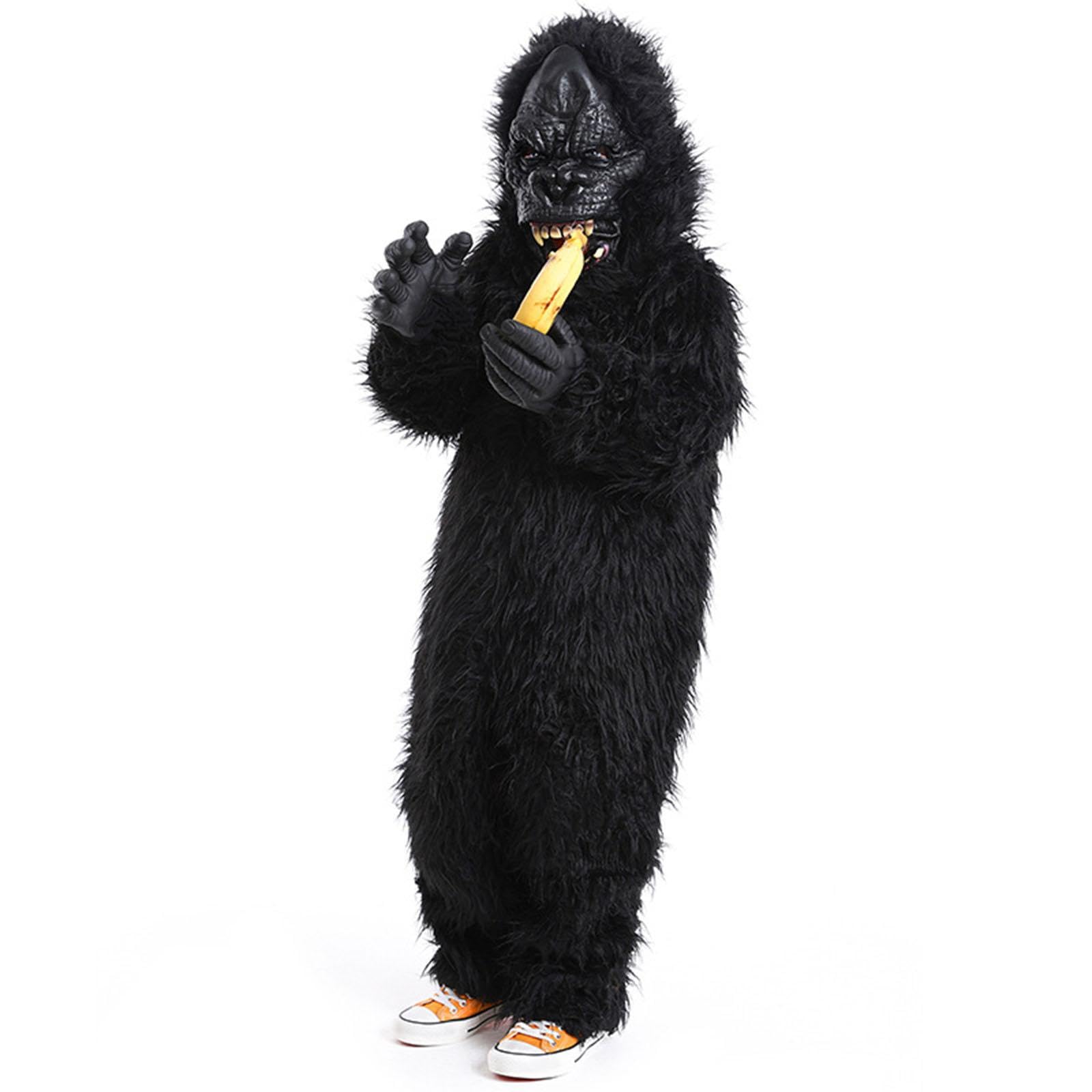 Costume da Gorilla di Halloween, Cosplay Animale Realistico per la Festa di Compleanno in Maschera, L dai 12 ai 14 Anni