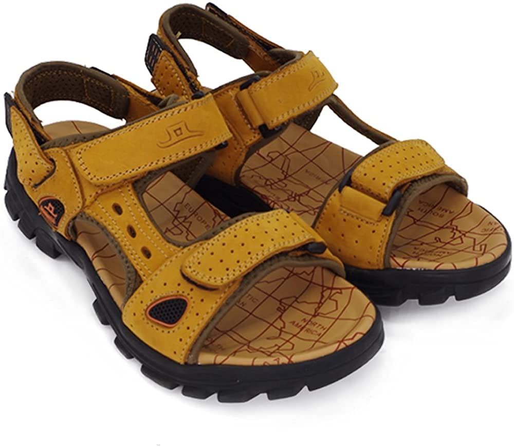 Asifn Sandali Sportivi Scarpe Calcio Uomo Trekking Pelle Casual Estivi Mocassini Escursionismo Outdoor Camminata Cuoio Traspiranti Spiaggia