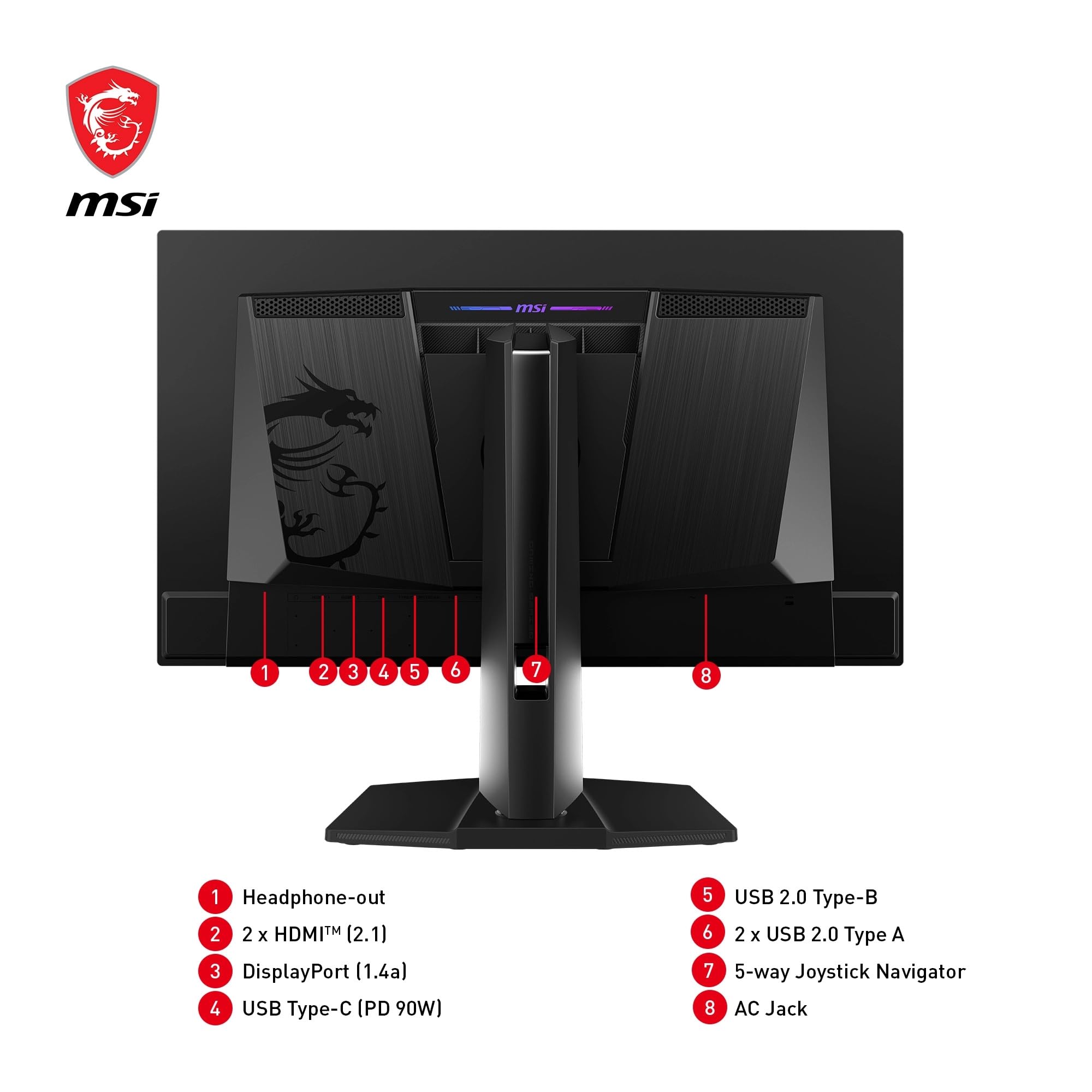 MSI MPG 271QRX QD-OLED écran plat de PC 26.5