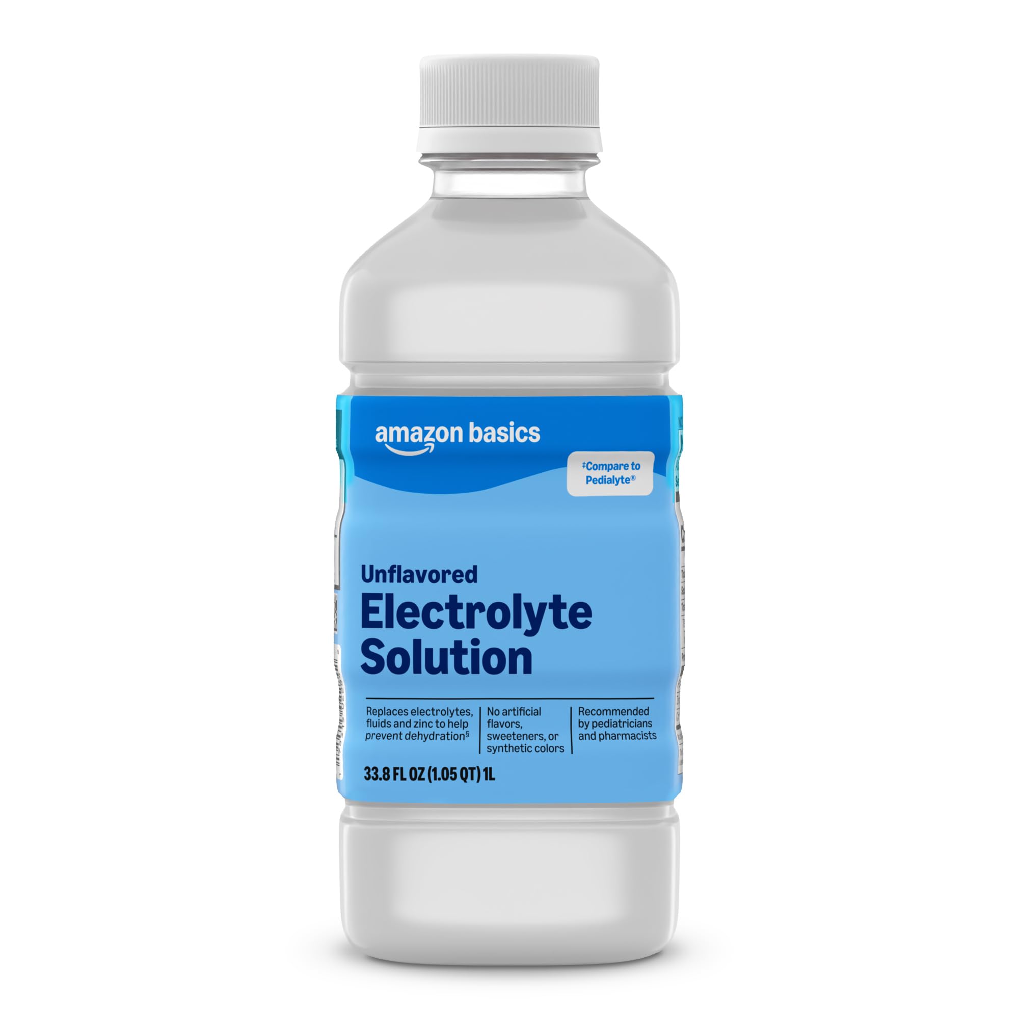 Amazon Basics Oral Electrolyte Solution, Unflavored, 33.8 fl oz (Pack of 1) (Previously Care)