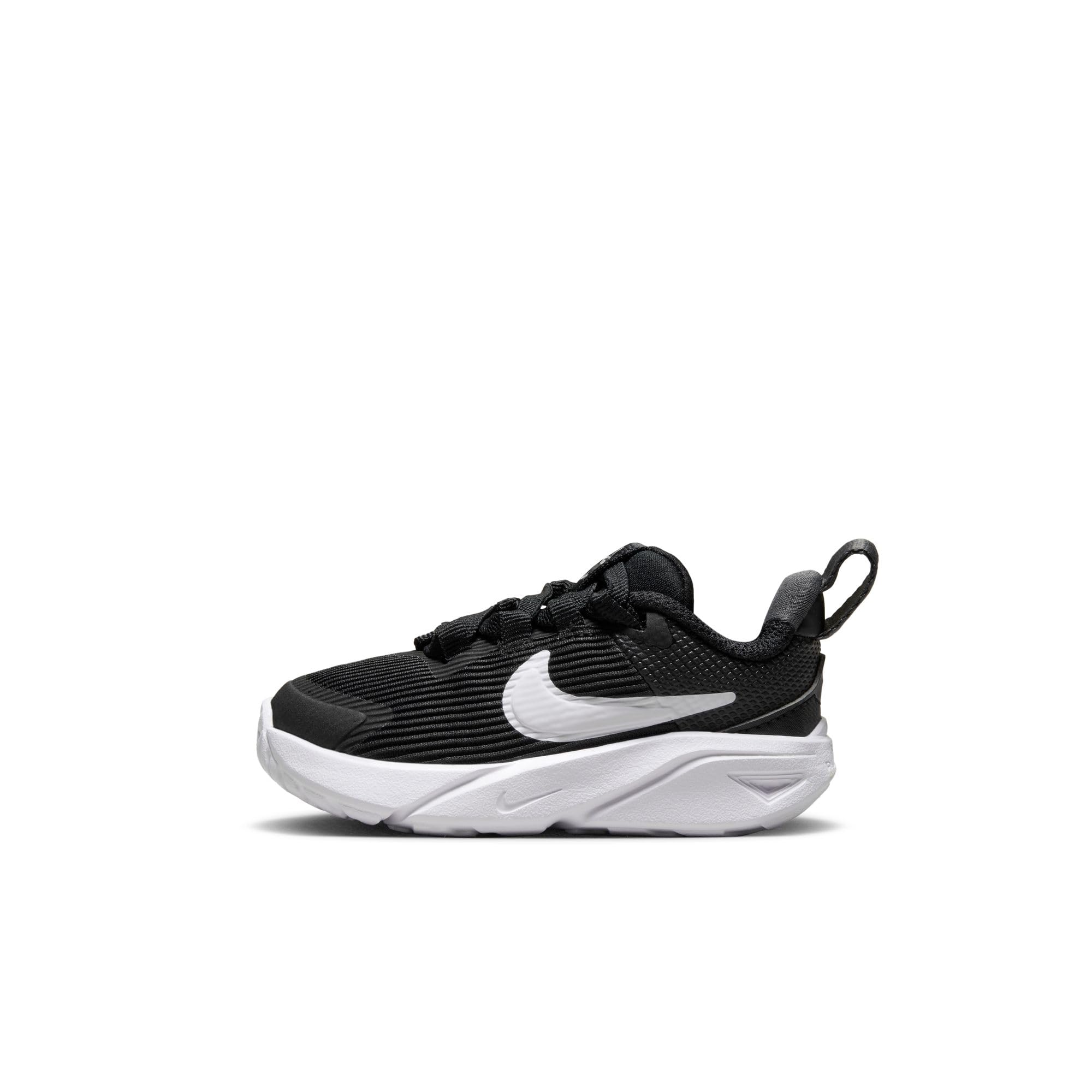 Nike  Star Runner 4 Baby/Toddler Shoes - Black/White - C5 (21.5)