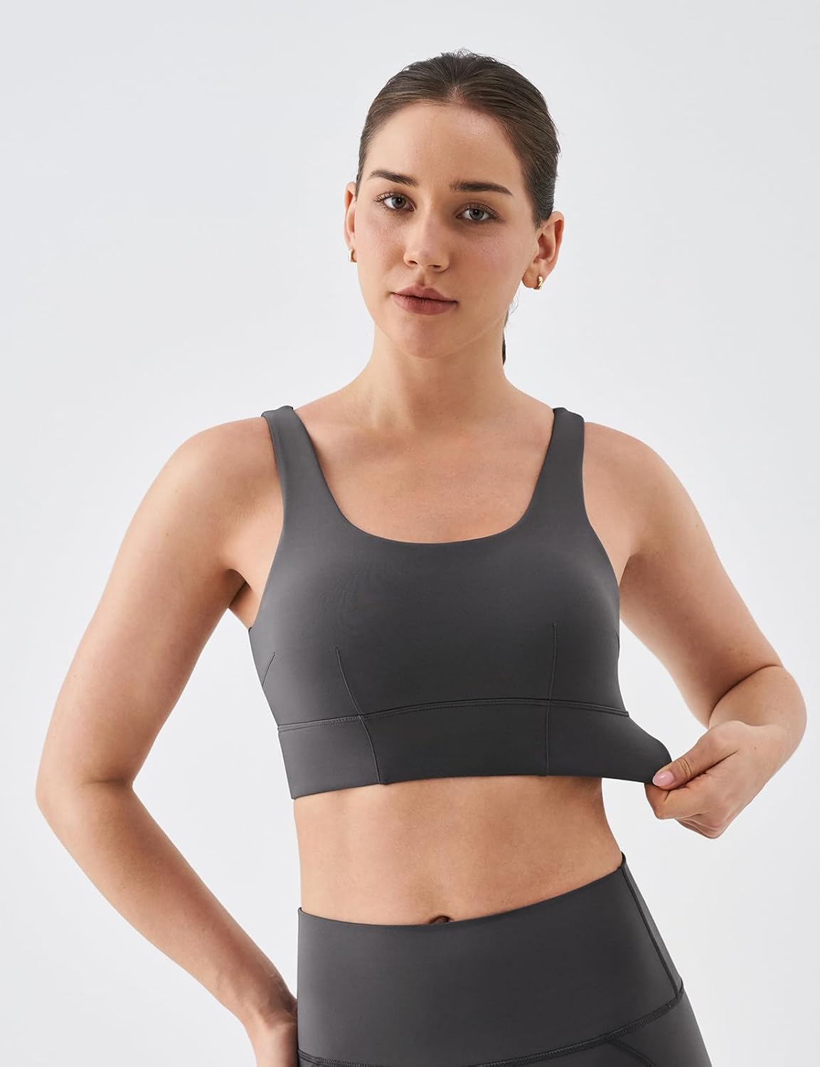 K-Swiss Sports Bras for Women - Scoop Neck Padded Strappy Sports Bras Light Support Graphene Fiber Workout Yoga Gym Tops